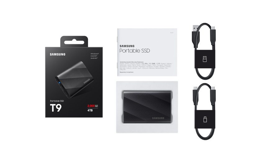 Samsung Portable SSD T9 externe SSD USB 3.2 Gen 2x2